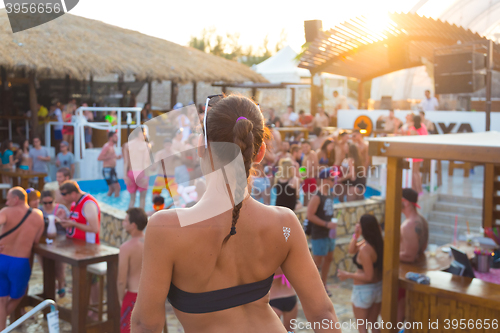 Image of Party on Zrce beach, Novalja, Pag island, Croatia.