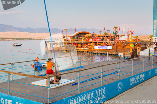 Image of Party on Zrce beach, Novalja, Pag island, Croatia.