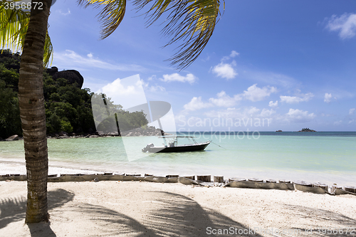 Image of Tropical beach, Anse Volbert at Praslin island, Seychelles
