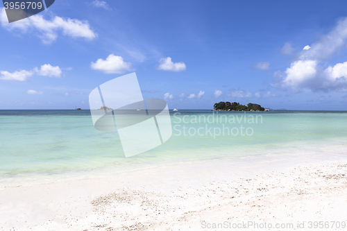 Image of Paradise beach panorama, Praslin island, Seychelles
