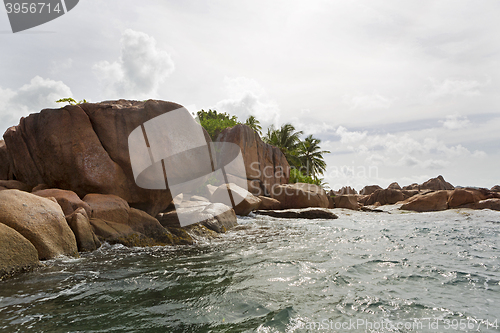 Image of Granite coast at tropical island St. Pierre, Seychelles