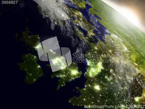 Image of Sunrise over United Kingdom