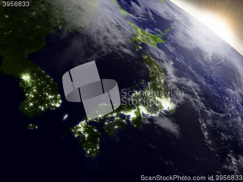 Image of Sunrise over Japan