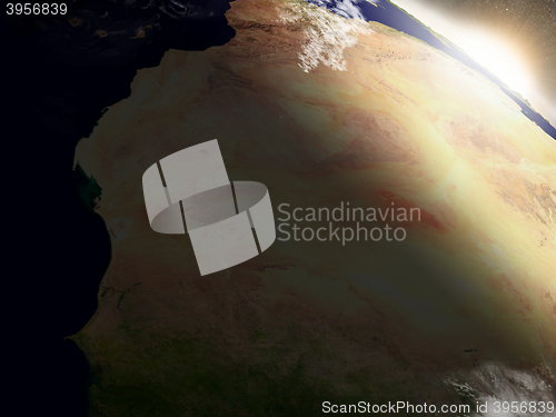 Image of Sunrise over Mauritania