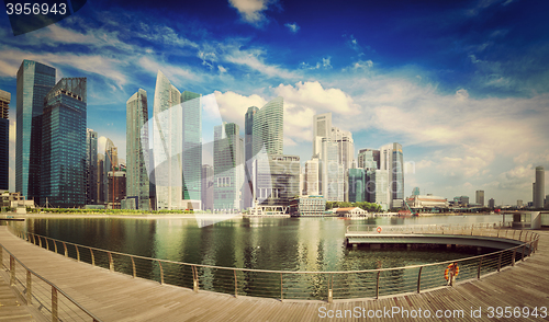 Image of Singapore skyline panorama