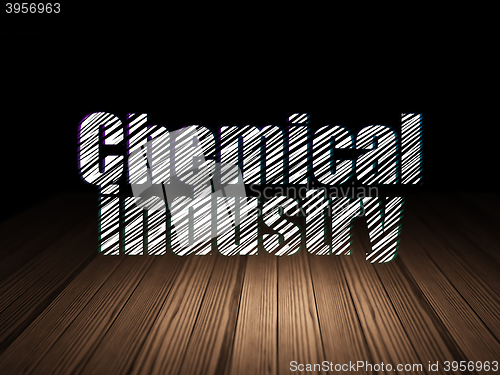 Image of Manufacuring concept: Chemical Industry in grunge dark room