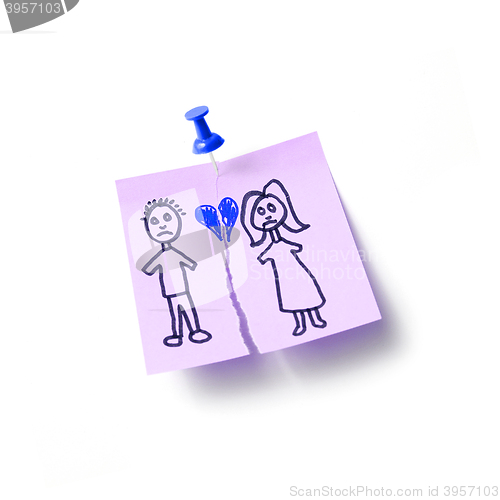 Image of Divorce note