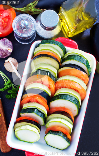 Image of vegetables for ratatuille 