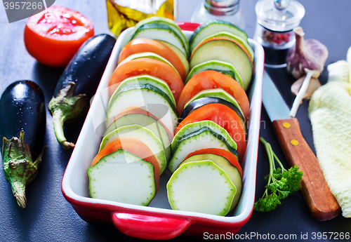 Image of vegetables for ratatuille 