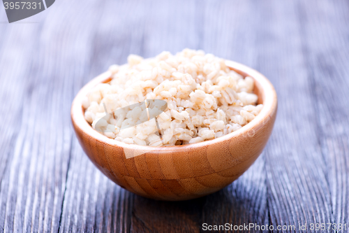 Image of boiled barley porridge