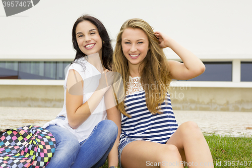 Image of Happy students