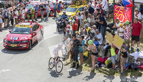 Image of The Cyclist Joaquim Rodriguez on Col du Glandon - Tour de France