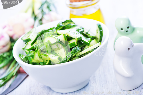 Image of salad with cucumber