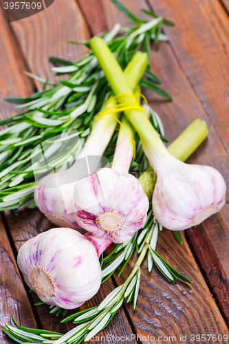 Image of garlic and rosemary