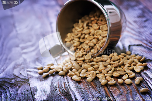 Image of green coffee beans