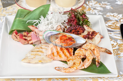Image of seafood mix dish