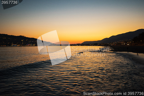 Image of Alanya in the evening