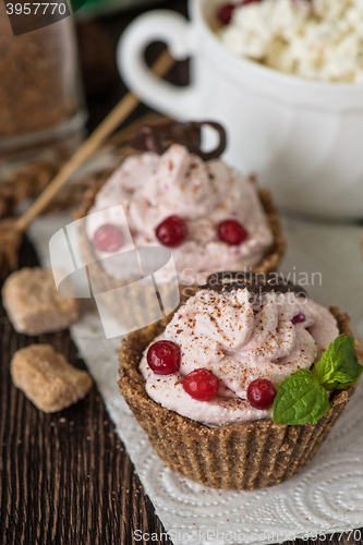 Image of Homemade dessert from cottage cheese