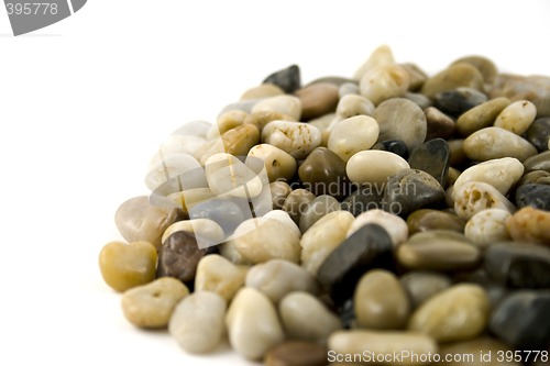 Image of pebble isolated over white