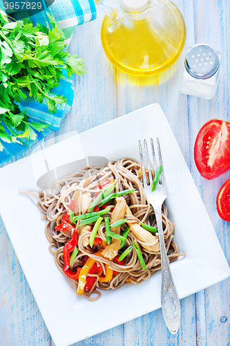 Image of soba with vegetables