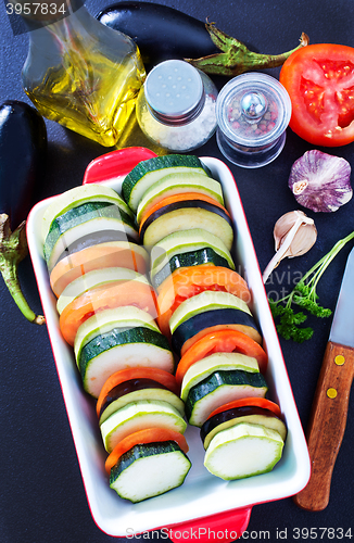 Image of vegetables for ratatuille 