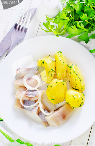 Image of potato and herring