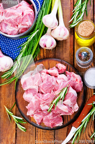 Image of raw meat with spice