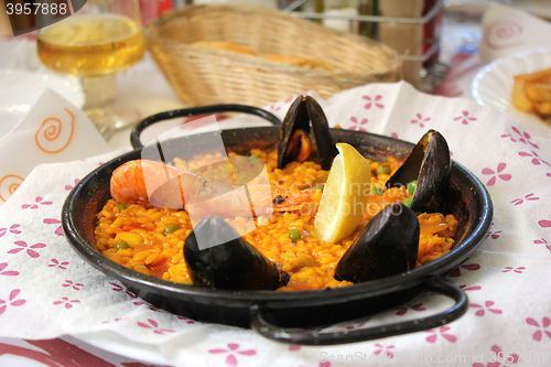 Image of Paella traditional Spanish food