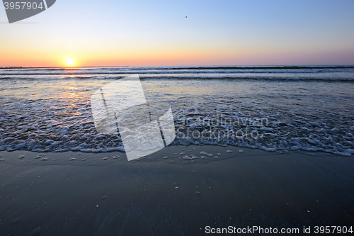Image of Radiant sea beach sunrise