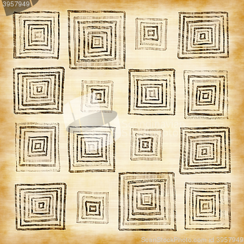 Image of Abstract vintage pattern with squares