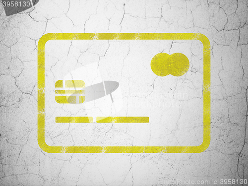 Image of Business concept: Credit Card on wall background