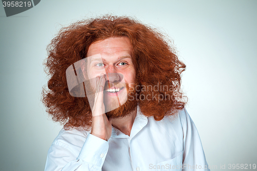 Image of The young man looking at camera