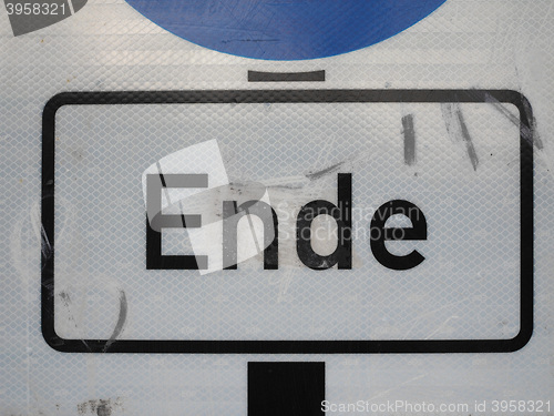 Image of Ende sign in Berlin