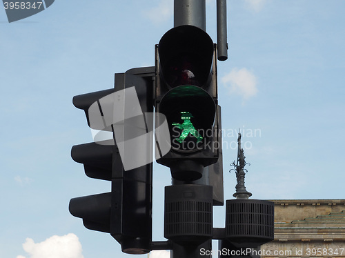 Image of Green light traffic signal