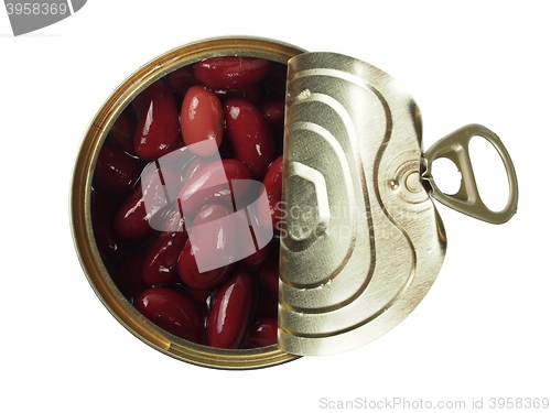 Image of Canned red bean on white