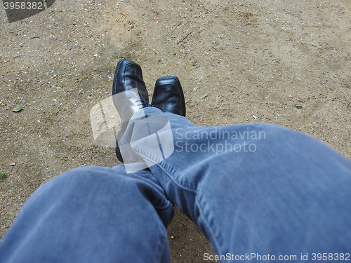 Image of Man legs and feet