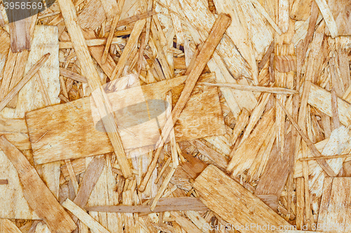 Image of chipboard, close up