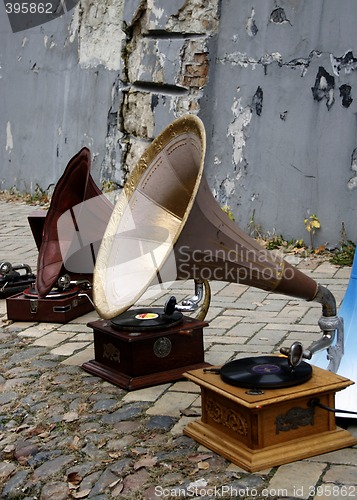 Image of old  gramophones