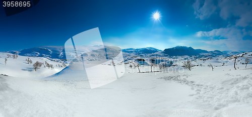 Image of Snow covered mountain