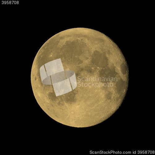 Image of Full moon sepia