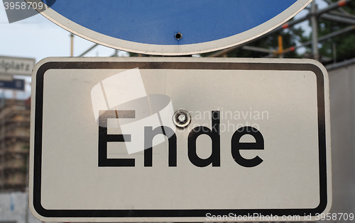 Image of Ende sign in Berlin