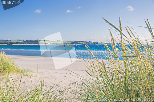 Image of Norwegian beach on a sunny day