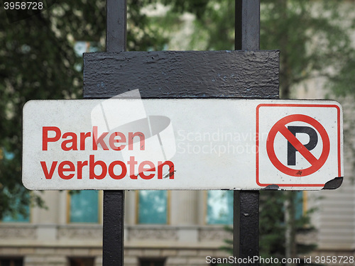 Image of No parking sign