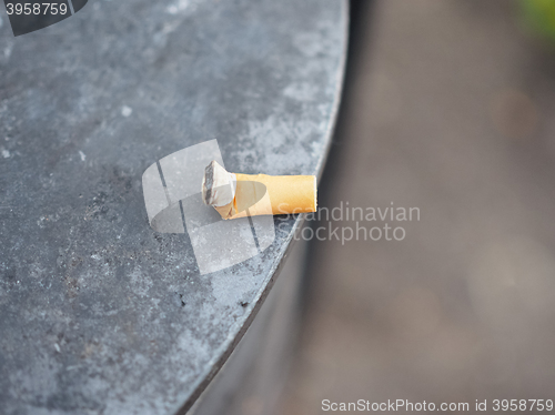Image of Cigarette butt waste