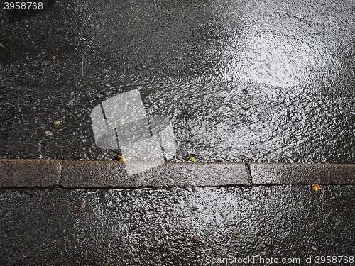 Image of Pouring rain water