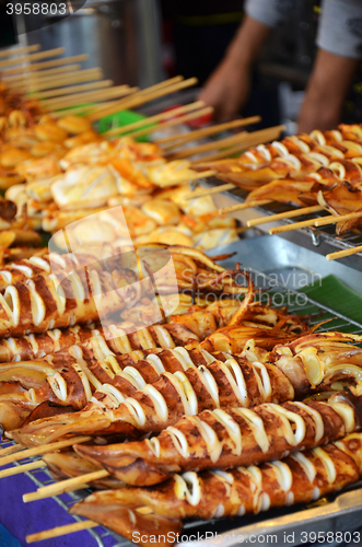 Image of Grilled squids on stick 