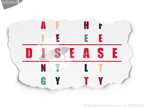 Image of Healthcare concept: Disease in Crossword Puzzle