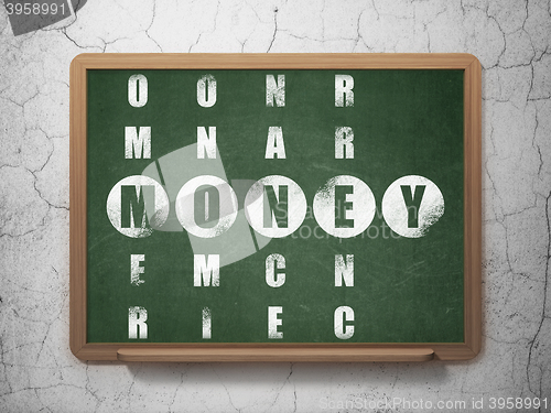 Image of Money concept: Money in Crossword Puzzle