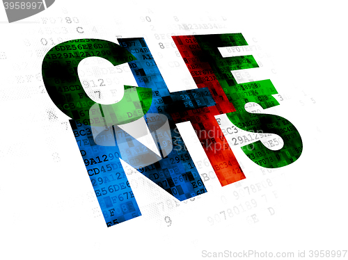 Image of Business concept: Clients on Digital background