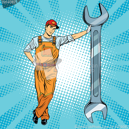 Image of Mechanic with a wrench